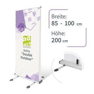 RollUp "Double Outdoor" mit Druck