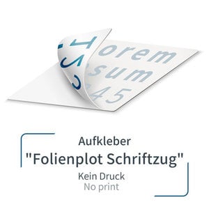 Foil lettering - self adhesive - custom size