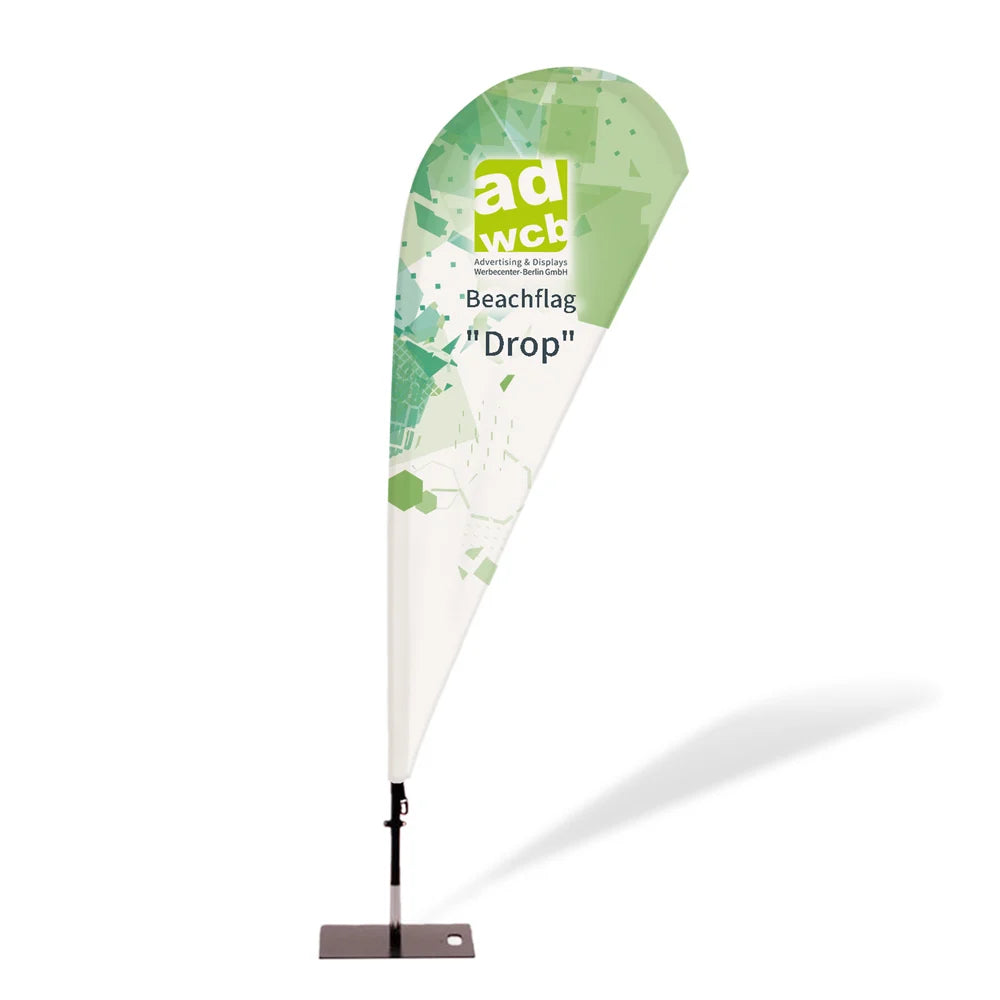 Beach flags with print – Stand out at every event