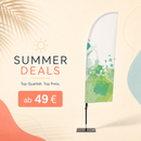 Sommer-Angebot für die Beachflag Wind mit Druck 