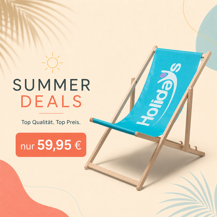 Sommer-Angebot für bedruckbaren Liegestuhl Relax Classic 