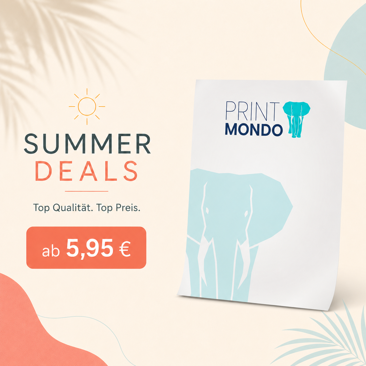 ASommer-Rabatt-Angebot Poster in DIN A1 online selbst gestaltet