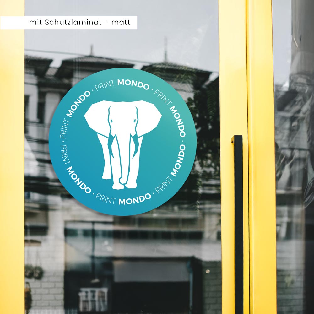 Stickers, decals, self-adhesive film—for your advertising in many formats