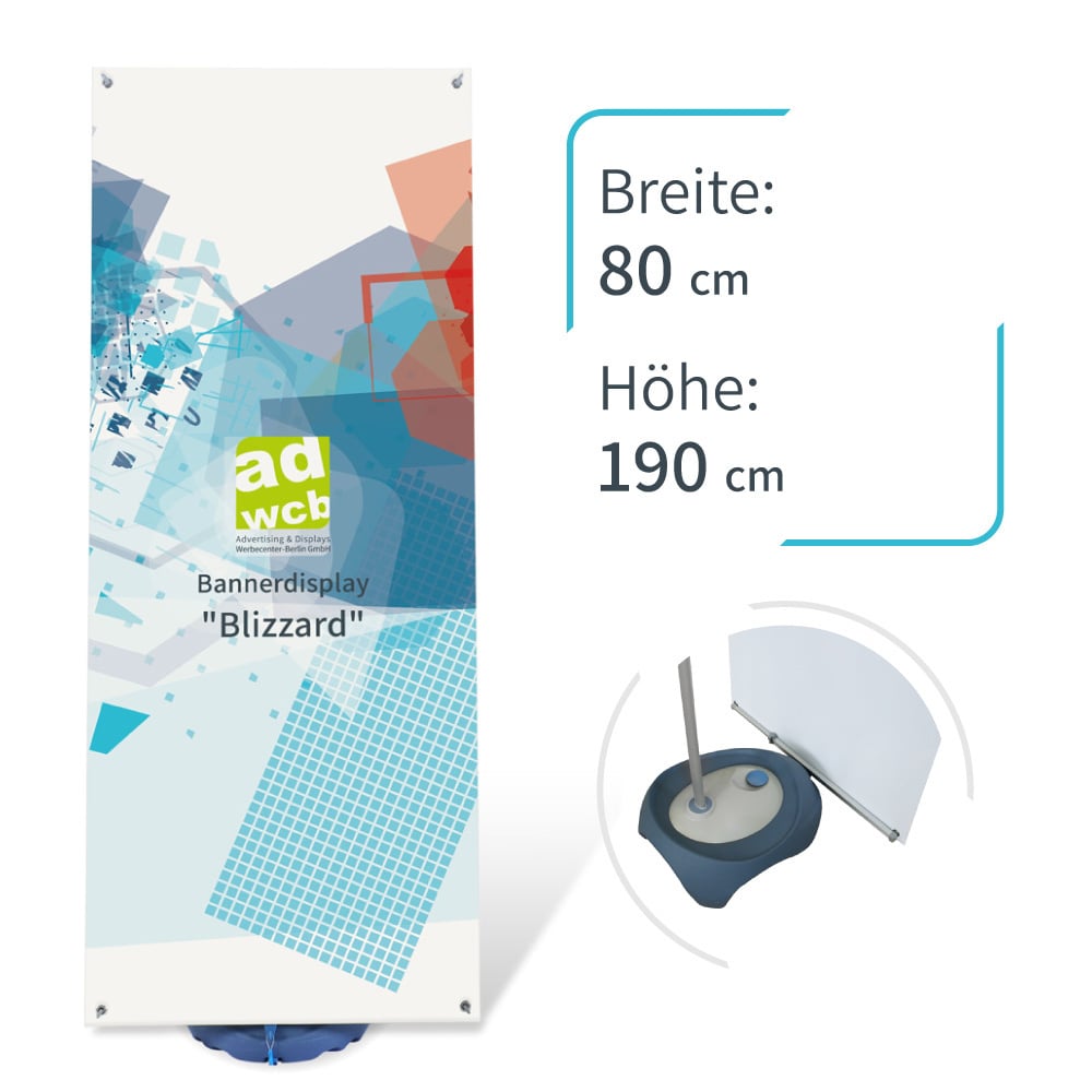 Bannerdisplay Blizzard - Druck einseitig