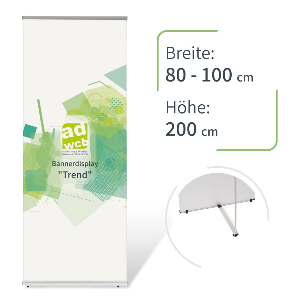 Bannerdisplay Trend - Druck einseitig