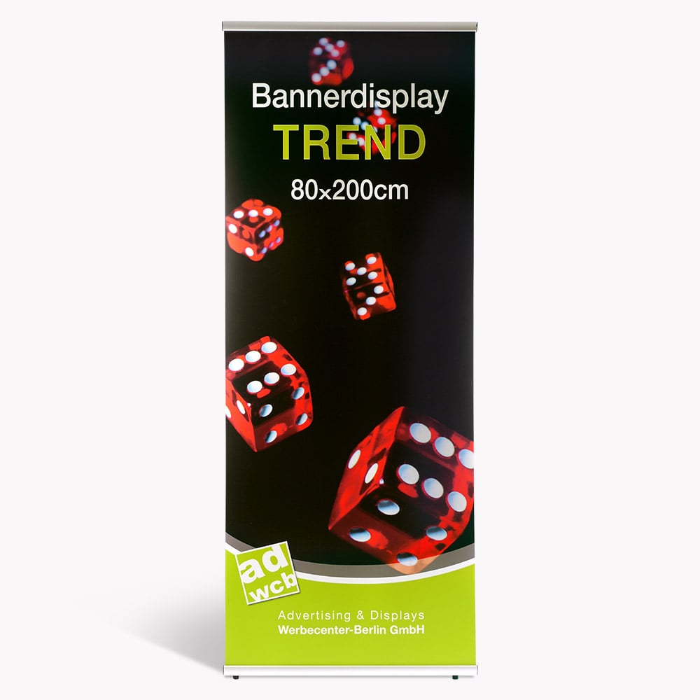 Banner displays with printing – Visible advertising at events