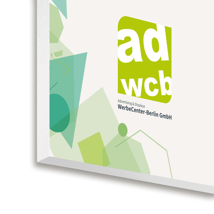 Forex Wandbild Dekoration für den Innenbereich, mit weißen Schnittkanten