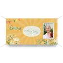 Geburtstagsbanner "Floral" beispiel Emma