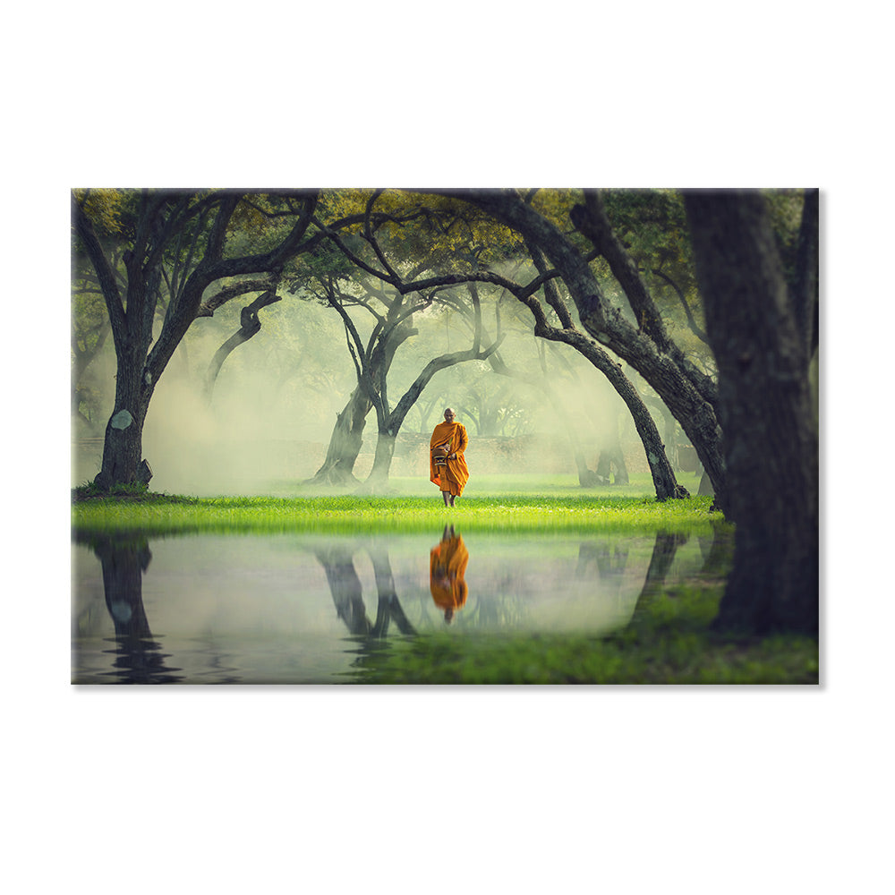 Leinwandbild "Mönch am See"