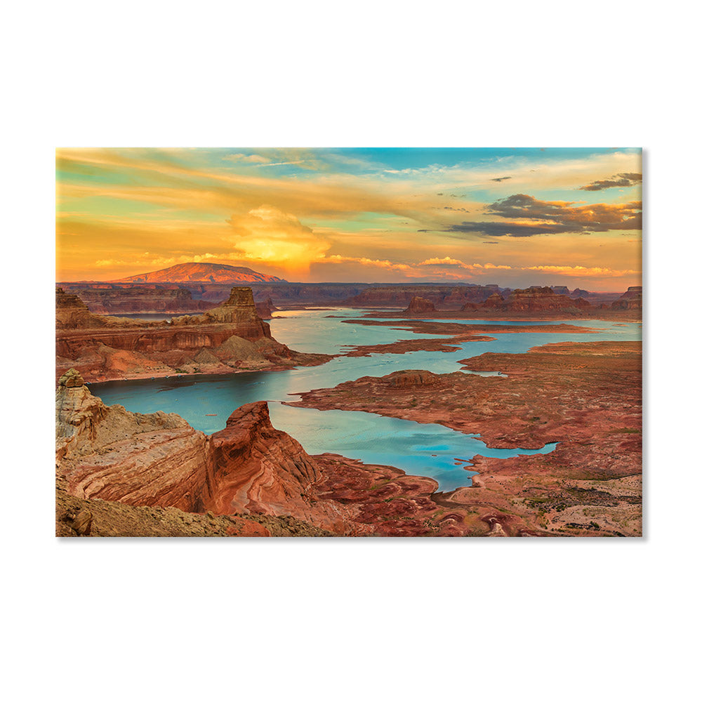 Leinwandbild "Sonnuntergang am Canyon"