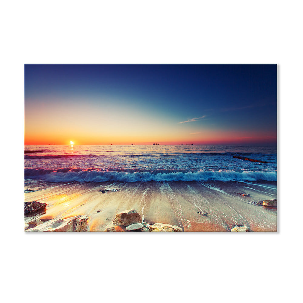 Leinwandbild "Sonnenaufgang am Meer"