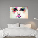 Leinwandbild "Woman Portrait" über Bett