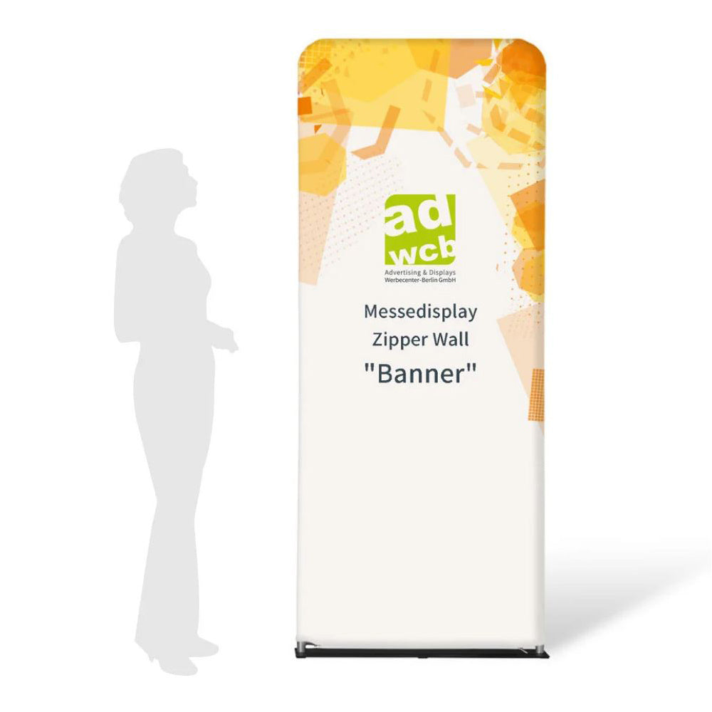 Zipper Wall Banner - mit Druck