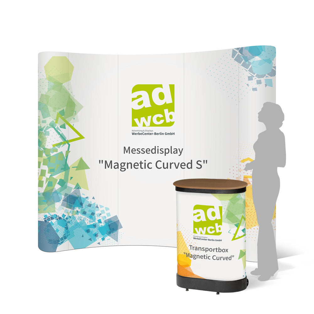 Messedisplay Magnetic – gebogen & mit Hardcase