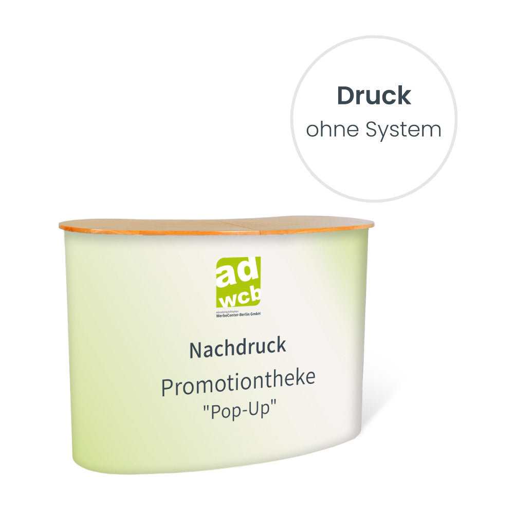 Nachdruck für magnetische Promotiontheke Pop Up inklusive Druck im Werbecenter-Berlin.