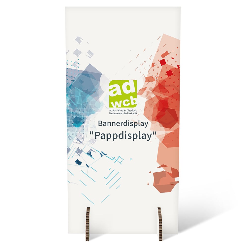 Cardboard displays with printing