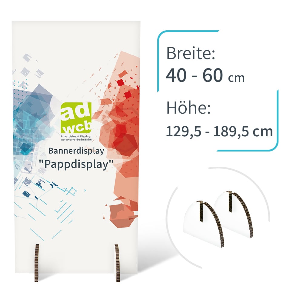 Pappdisplay mit Druck