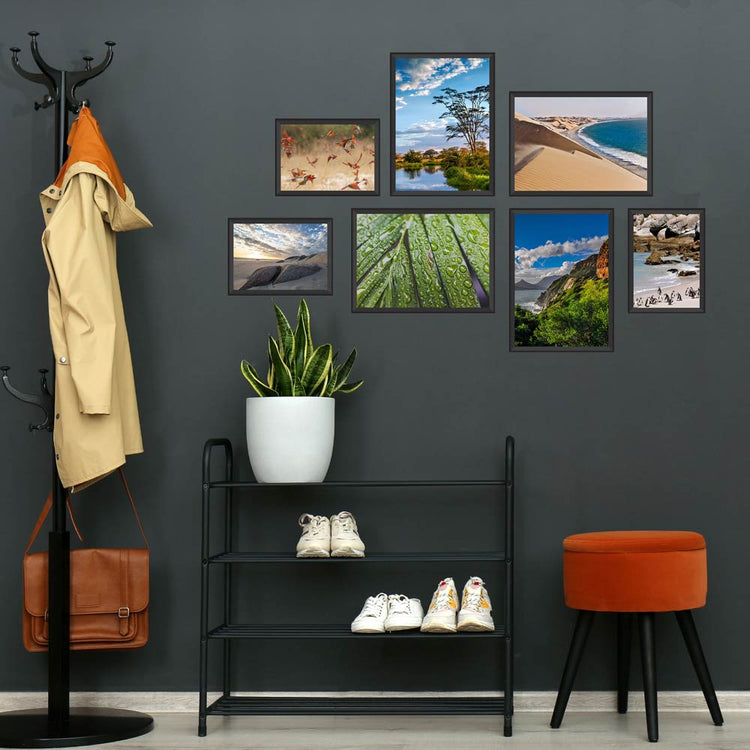 Poster-Set "Afrika" Rückseite im Flur aufgehangen.