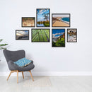 Poster-Set "Afrika" Rückseite in einer Leseecke an der Wand.
