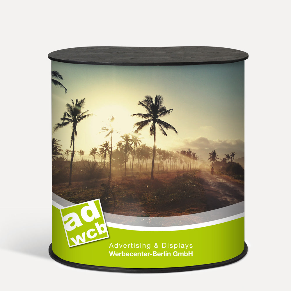 Promotional counter with custom printing