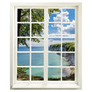 Wandtattoo Fensterblick geschlossen: "Meer und Bucht" Hauptansicht.