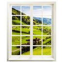 Wandtattoo - geschlossener Fensterblick mit dem Motiv: "Schwarzwald" - Hauptansicht ohne Hintergrund.