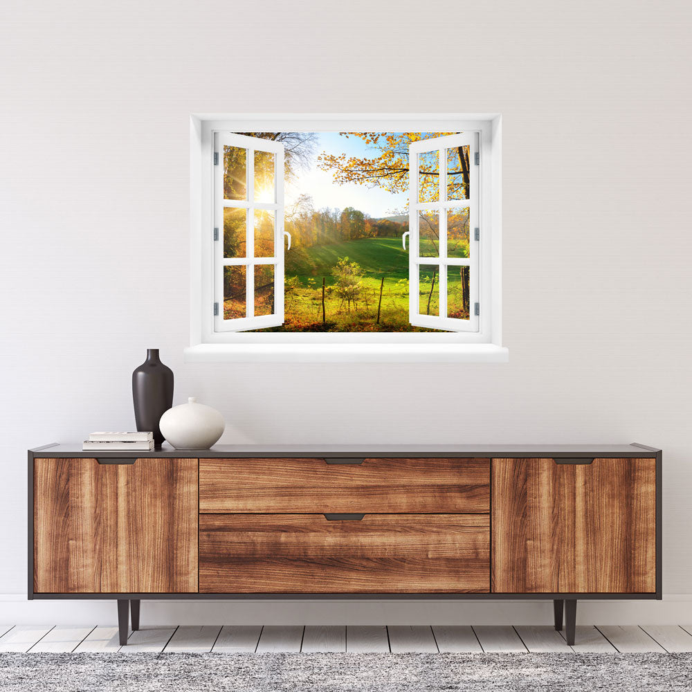 Window view wall decals