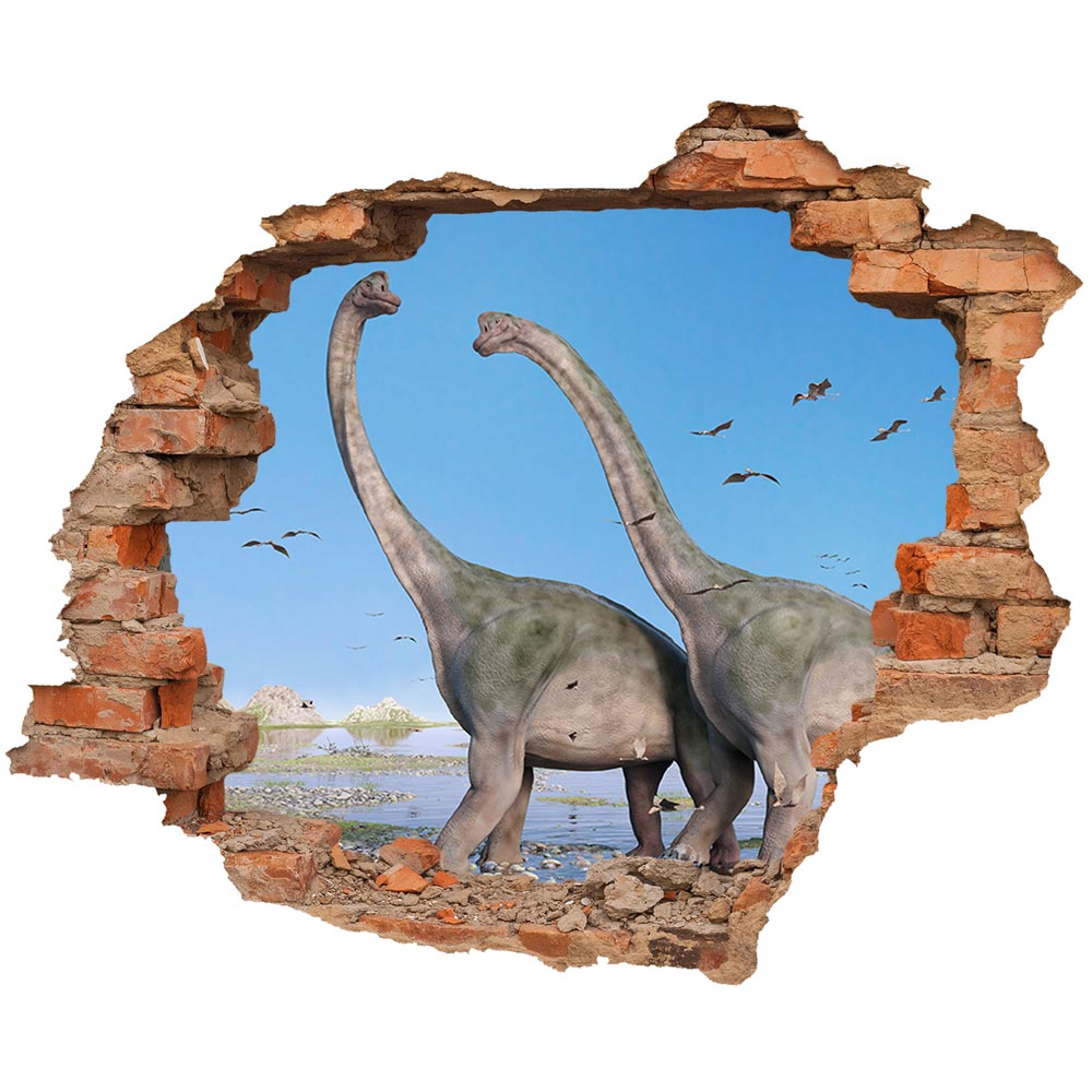 Wall tattoo - Wall breakthrough "Brachiosaurus"