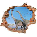 Wandtattoo Ziegelwand "Brachiosaurus" Dinosaurier. Hauptbild