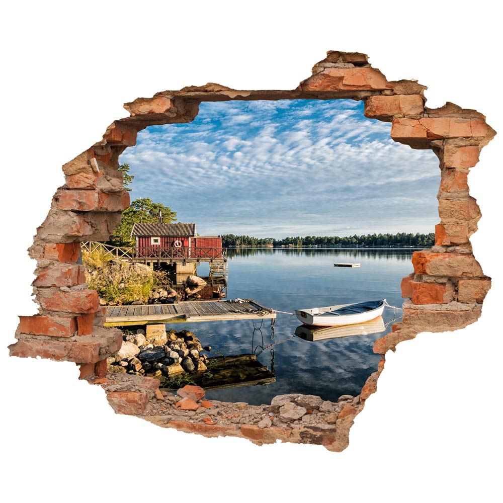 Wall tattoo - Wall breakthrough "Lake shore"