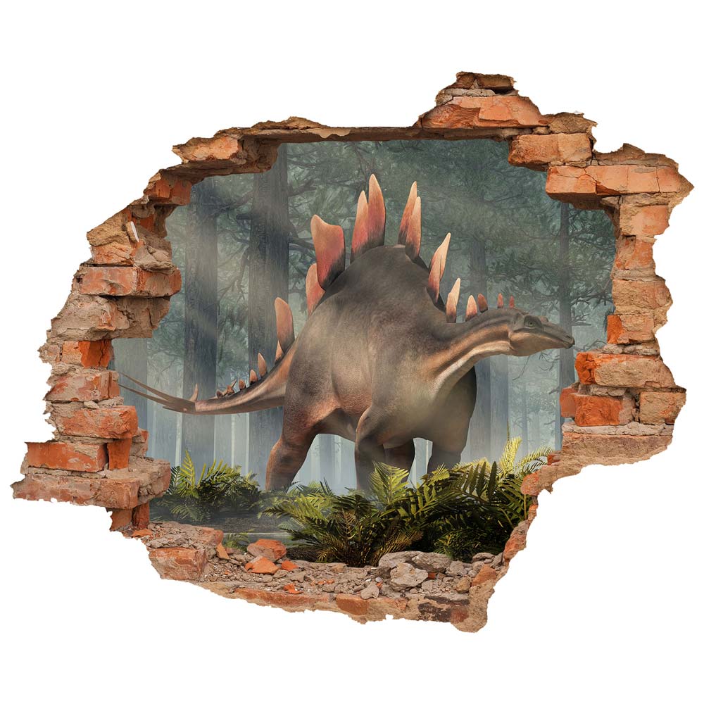 Wall tattoo - Wall breakthrough "Stegosaurus"