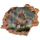 Wandtattoo Mauerdurchbruch "Stegosaurus" Dino Sticker. Hauptbild