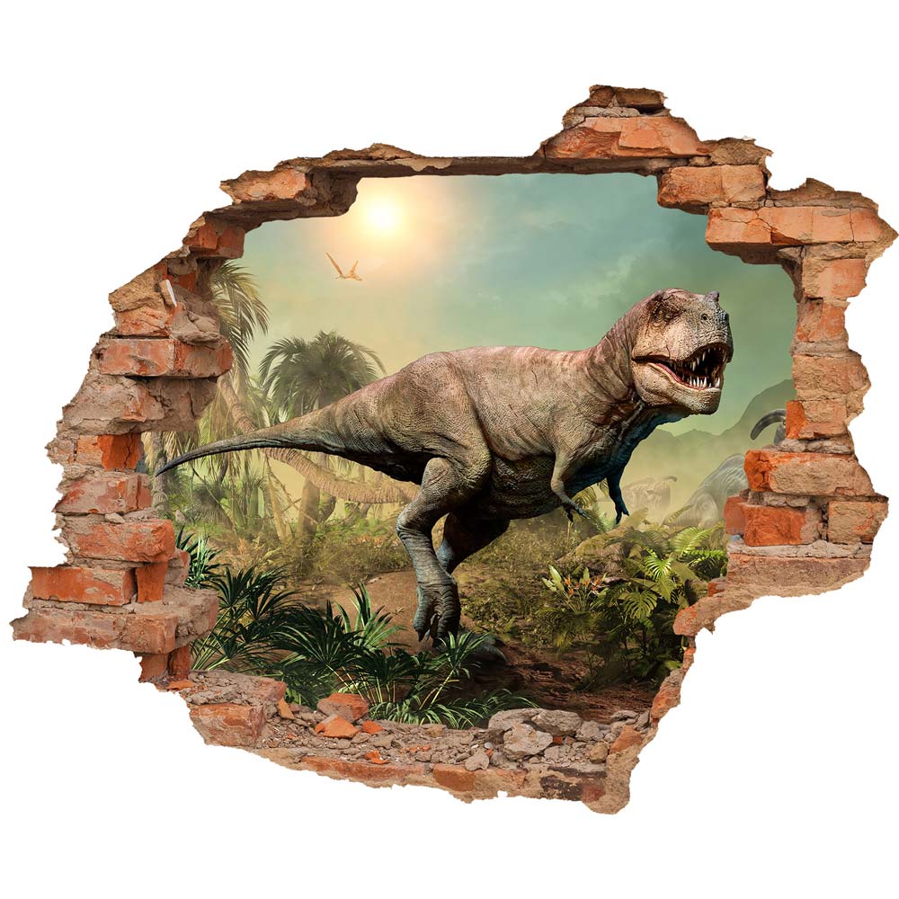 Wall tattoo - Wall breakthrough "Tyrannosaurus Rex"