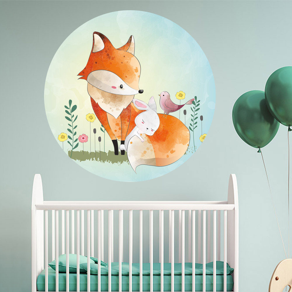 Round wall decals – wall design in a modern format