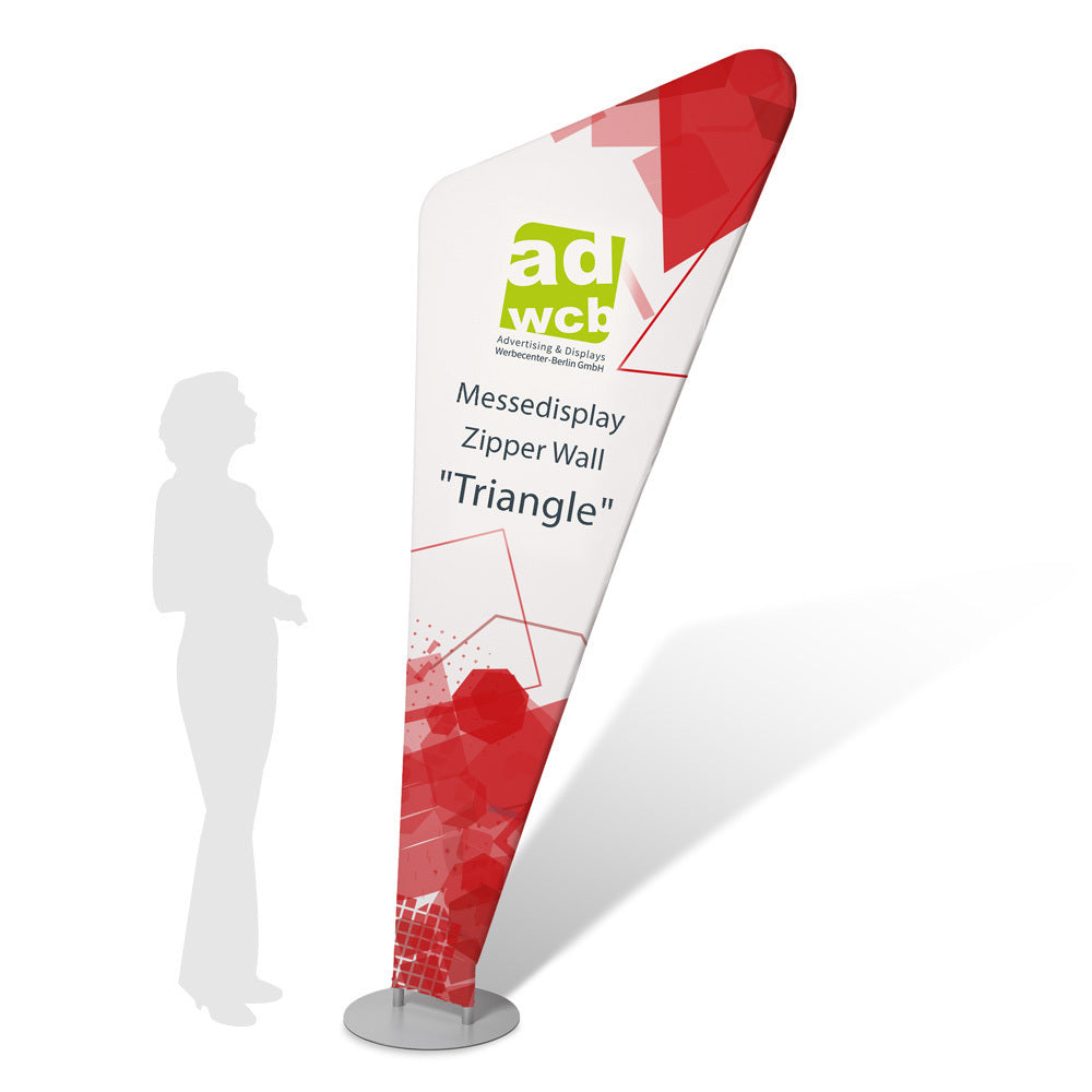 Zipper Banner Triangle - beidseitig