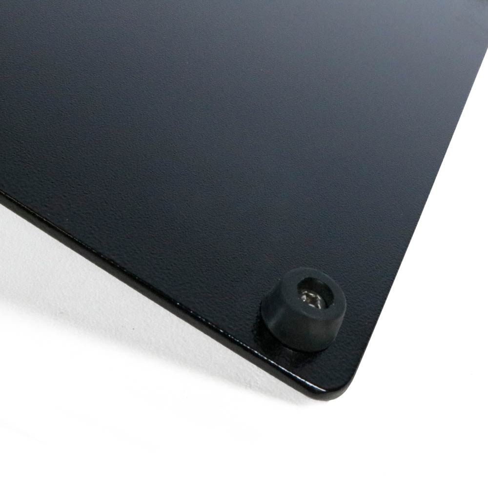 Detailsansicht Rücksite Bodenblatte mit Abstandshalter.